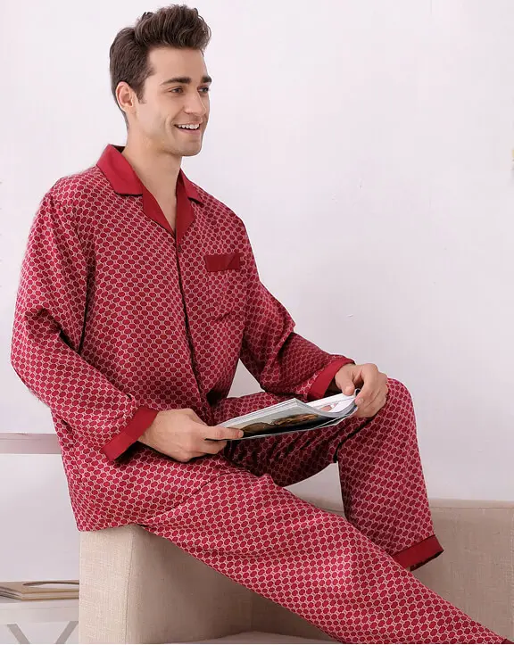 Silke Pyjamas Herre High Grade Silk Køb Online
